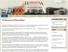 Tablet Screenshot of cityofhiawatha.org